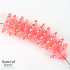 10mm Pink AB Bell Flower (12 Pcs) #4227-General Bead