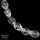 8mm x 12mm Faceted Clear Lucite Tube Bead-General Bead