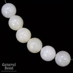 10mm Milky White Round Lucite Bead-General Bead