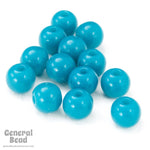 4mm Seamless Teal Vintage Lucite Bead (50 Pcs) #4257-General Bead