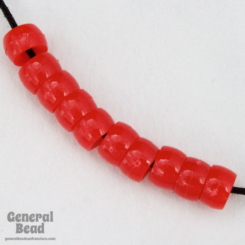 6mm Red Pony Plastic Craft Bead-General Bead