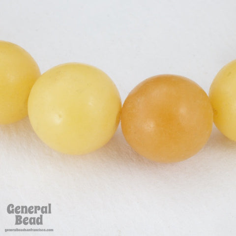 12mm Multi Tone Tan Round Lucite Bead-General Bead