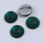 9mm Round Frosted Emerald Cabochon (2 Pcs) #UP705-General Bead