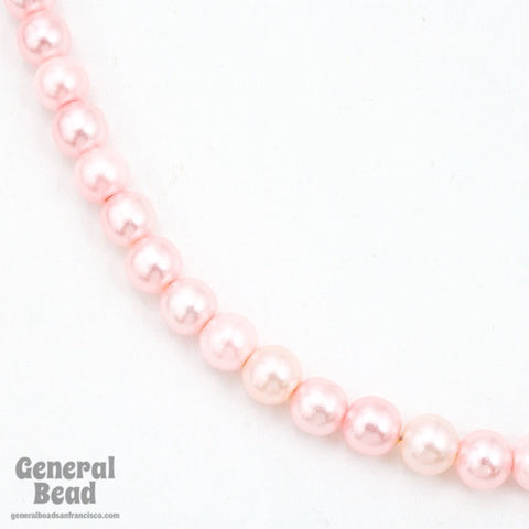 6mm Light Pink Pearl-General Bead
