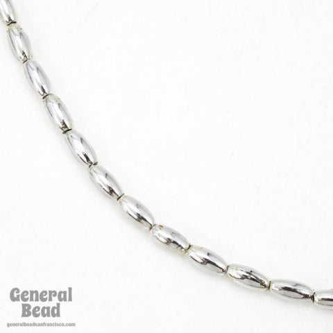 6mm Silver Rice Pearls-General Bead