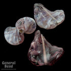 22mm Amethyst/White Swirl Potato Chip Bead (6 Pcs) #4297-General Bead