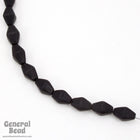 6mm x 12mm Matte Black Bicone (25 Pcs) #4298-General Bead