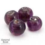 10mm Silver Lined Amethyst Bead #4299-General Bead