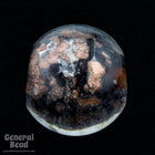12mm Dark Topaz/Bronze Speckle Round Bead (12 Pcs) #4301-General Bead