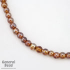 4-5mm Dark Topaz Luster Bead (100 Pcs) #4322-General Bead