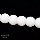 6mm Alabaster White Bead Strand (75 Pcs) #4324-General Bead