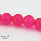 7-8mm Transparent Fuchsia Bead Strand (60Pcs) #4325-General Bead