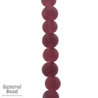 6mm Matte Transparent Amethyst Bead (100 Pcs) #4327-General Bead