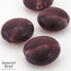 15mm Transparent Dark Amethyst Glass Cushion Bead (20 Pcs) #4332-General Bead