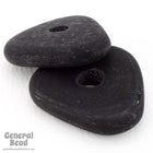 35mm Matte Black Triangle Donut (4 Pcs) #4338-General Bead