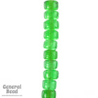 6mm Transparent Emerald Rondelle (100 Pcs) #4339-General Bead