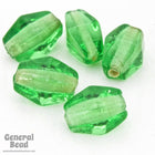 8mm Transparent Peridot Elongated Bicone (100 Pcs) #4340-General Bead