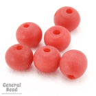 4mm Matte Red Round Bead Strand (100 Pcs) #4351-General Bead