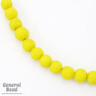 6mm Matte Yellow Bead (100 Pcs) #4352-General Bead