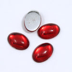 14mm Ruby Red Oval Cabochon-General Bead
