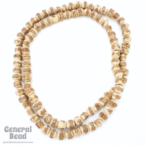 8mm-12mm Rough Wood Bead Strand-General Bead