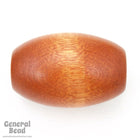 22mm x 44mm Medium Brown Oval Wood Barrel-General Bead
