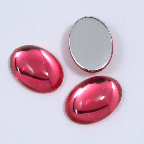 18mm Pink Oval Cabochon-General Bead