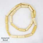 20mm Carved Rectangle Bone Bead Strand-General Bead