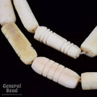 20mm Carved Rectangle Bone Bead Strand-General Bead