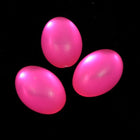 8mm x 10mm Frosted Pink Oval Cabochon (2 Pcs) #UP739-General Bead