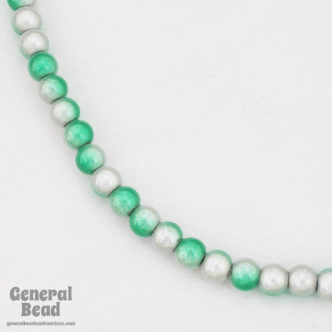 5mm Green/Silver Wonder Bead-General Bead