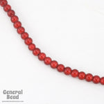 4mm Cranberry Wonder Bead (100 Pcs) #4423-General Bead