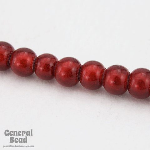 4mm Cranberry Wonder Bead (100 Pcs) #4423-General Bead