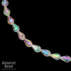 9mm x 12mm Crystal AB Faceted Teardrop (25 Pcs) #4439-General Bead