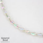 9mm x 12mm Crystal AB Faceted Teardrop (25 Pcs) #4439-General Bead