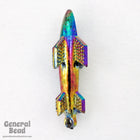 35mm Black Iris Rocket Drop (4 Pcs) #4442-General Bead