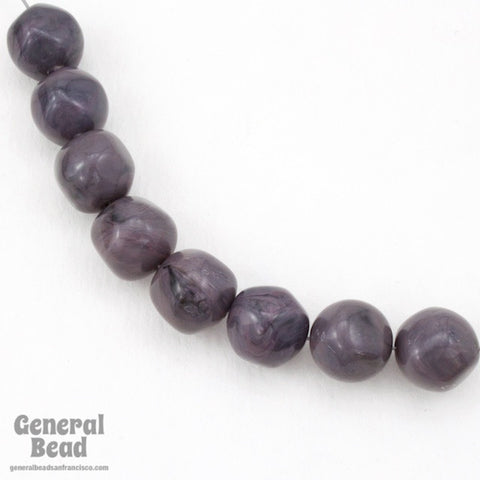 12mm Dark Grey Vintage Lucite Bead-General Bead