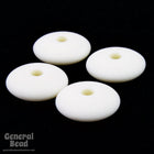 10mm Matte Cream Rondelle (10 Pcs) #4454-General Bead