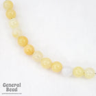 8mm Beige Ombre Round Lucite Bead-General Bead