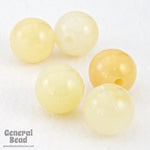 8mm Beige Ombre Round Lucite Bead-General Bead