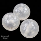 12mm Clear/Silver/White Speckled Bead-General Bead