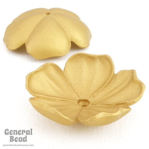 38mm Matte Gold Flower-General Bead