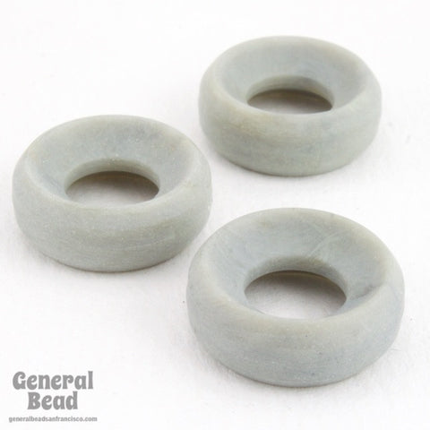 5mm x 18mm Matte Grey Lucite Ring Bead-General Bead