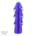 40mm-45mm Cobalt Tapered Tube Bead (8 Pcs) #4517-General Bead