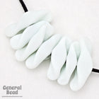 30mm-40mm Matte White Propeller Bead (10 Pcs) #4527-General Bead