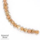 12mm Crystal/White Heart Triangle Rondelle (25 Pcs) #4530-General Bead