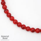 10mm Opaque Dark Red Bead (100 Pcs) #4539-General Bead