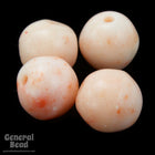 10mm Mottled Light Pink Round Lucite Bead-General Bead