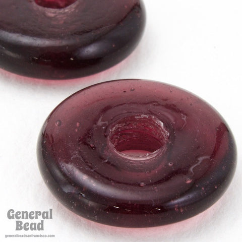 20mm Transparent Amethyst Donut (10 Pcs) #4557-General Bead