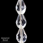 7mm x 9mm Crystal Faceted Teardrop (30 Pcs) #4560-General Bead